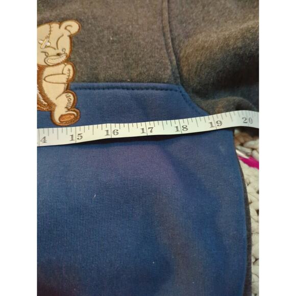 Bear The Beams Long Sleeve Grey Blue Orange Stripe Sweater Sweatshirt Boys Xl - Picture 8 of 9